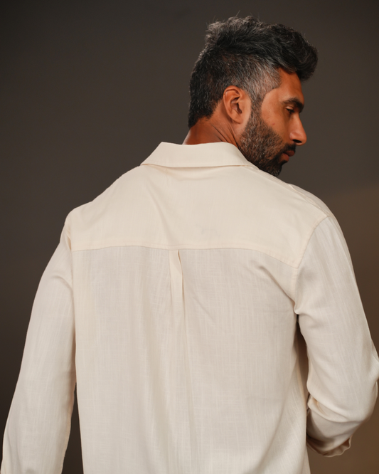 Regular Fit Linen-Blend Shirt