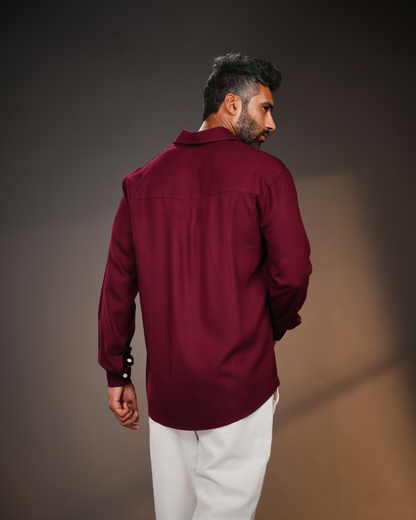 Regular Fit Linen-Blend Shirt